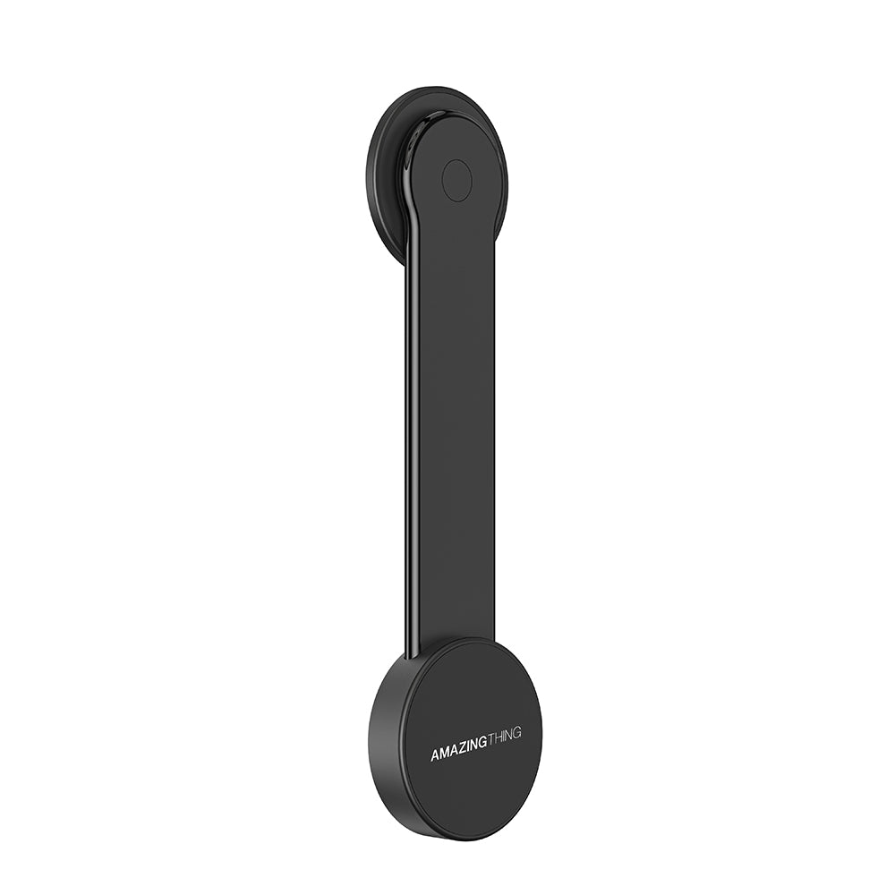 Amazingthing Explorer Pro Mag Magnetik M-safe Uyumlu Bükülebilen Eğimli ve Düz Zemin Araç Telefon Tutucu Siyah