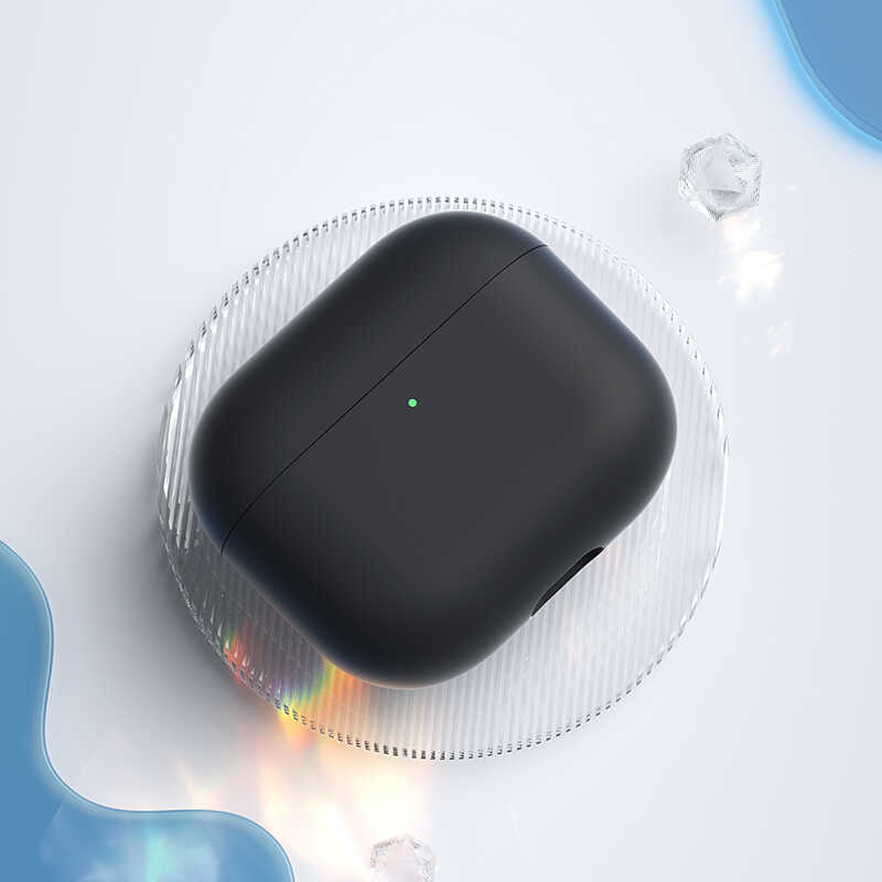Apple Airpods 3 Kılıf Benks Liquid Silikon PC Kapak Pembe