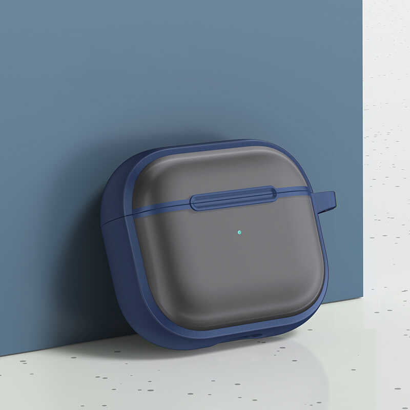Apple Airpods 3 Kılıf Benks Mist Hybrid Kılıf Mavi