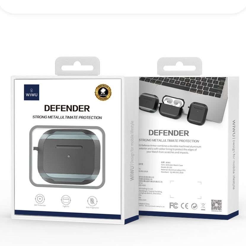 Apple Airpods 3. Nesil Kılıf Wiwu JD-102 Defender Anti Shock Koruyucu Kılıf Siyah