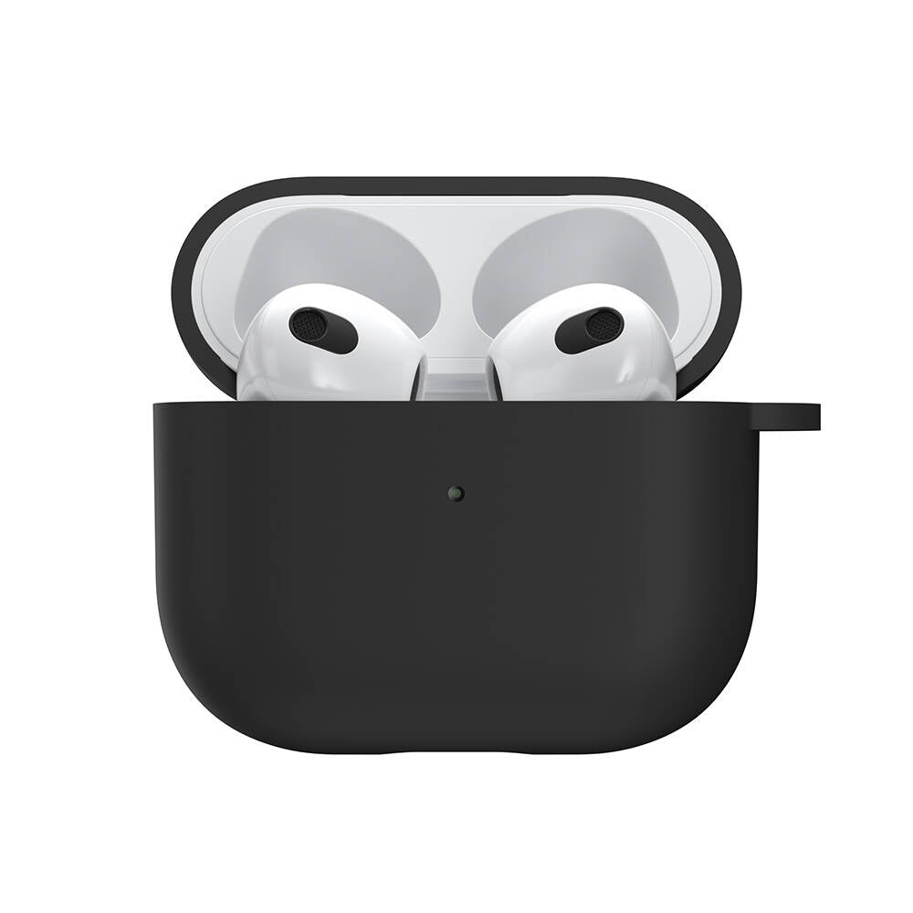 Apple Airpods 3. Nesil Kılıf Yumuşak Dokunuşlu Likit Silikon Tasarımlı Lisanslı Switcheasy Skin Kapak Yeşil