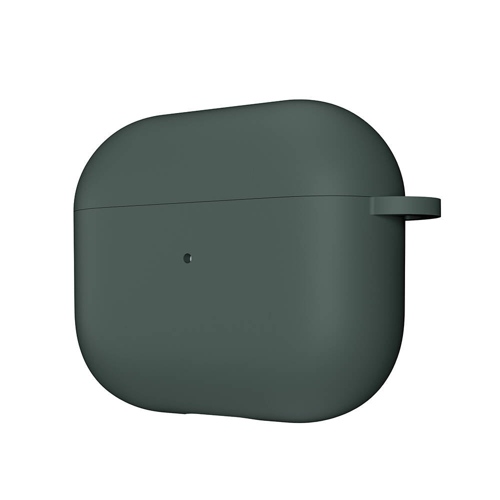 Apple Airpods 3. Nesil Kılıf Yumuşak Dokunuşlu Likit Silikon Tasarımlı Lisanslı Switcheasy Skin Kapak Siyah