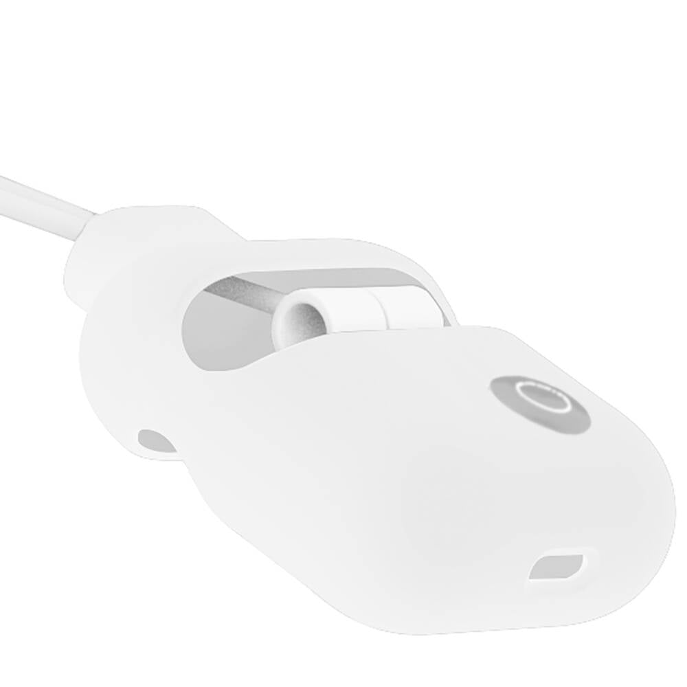 Apple Airpods Kılıf Boyun Askılı Jelly Bean Tasarımlı Lisanslı Switcheasy ColorBuddy Kapak Beyaz
