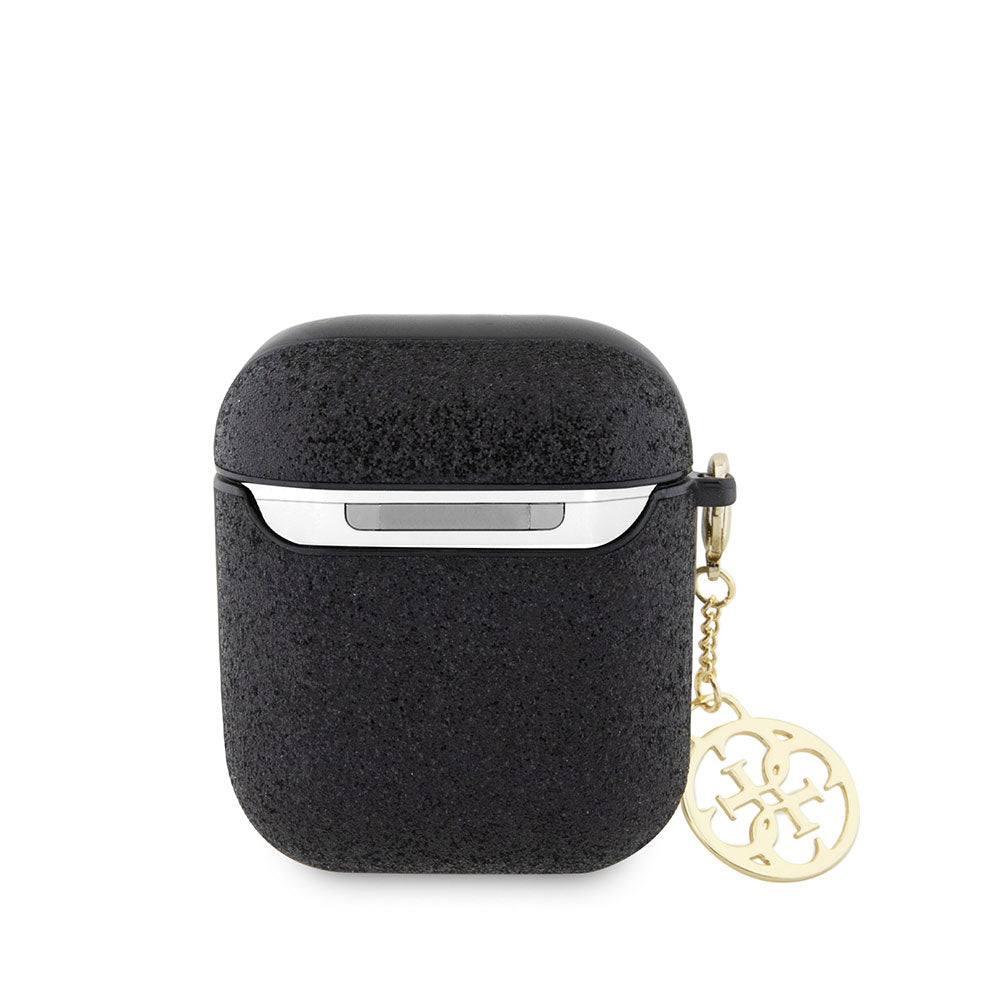 Apple Airpods Kılıf GUESS Glitter 4G Charm Kapak Gold