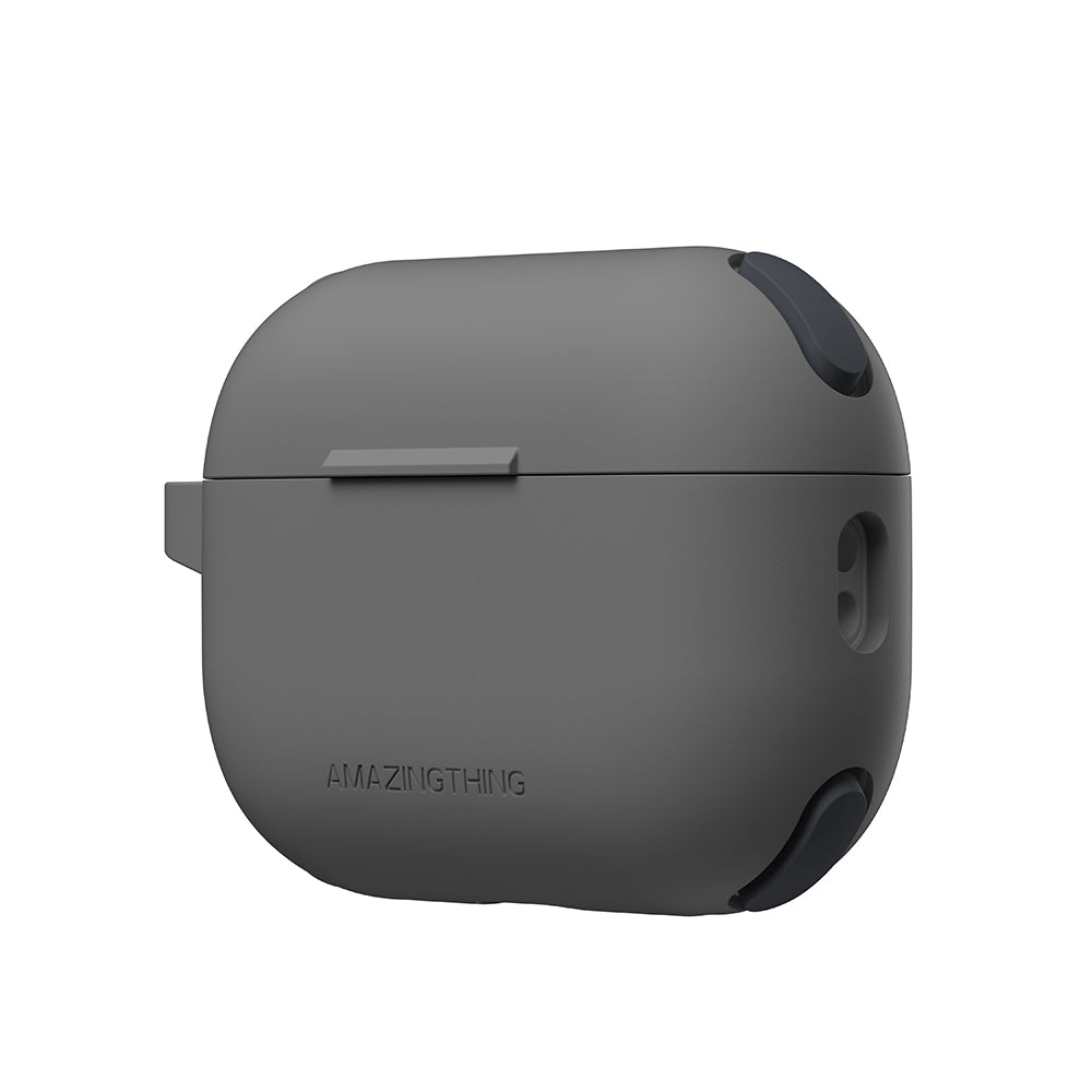 Apple Airpods Pro 2 Amazingthing Airbag Köşe Tasarımlı Omni Serisi Silikon Kapak Gri