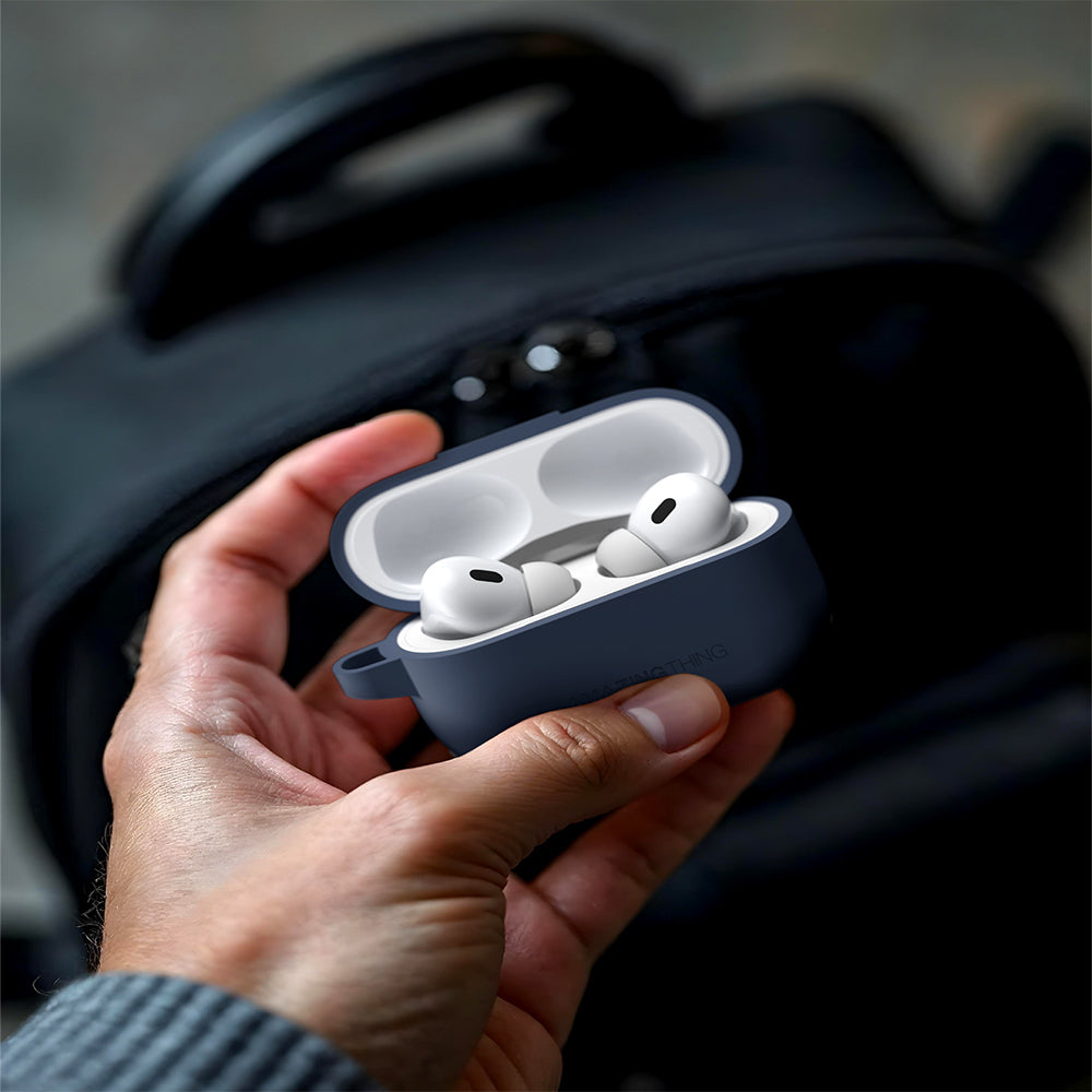Apple Airpods Pro 2 Amazingthing Airbag Köşe Tasarımlı Omni Serisi Silikon Kapak Gri