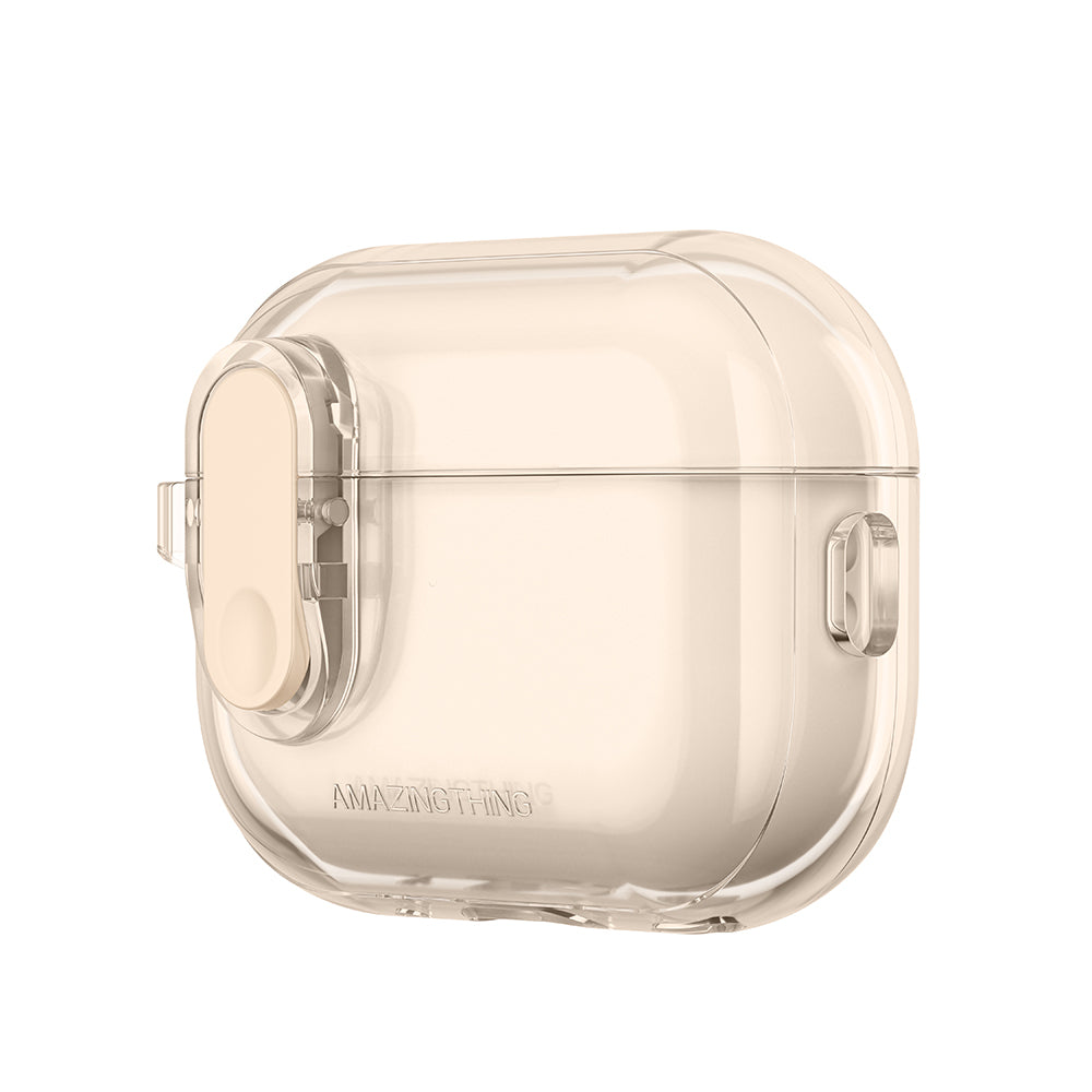 Apple Airpods Pro 2 Amazingthing Magnetik Kilit Tasarımlı Minimal Serisi Kılıf Şeffaf