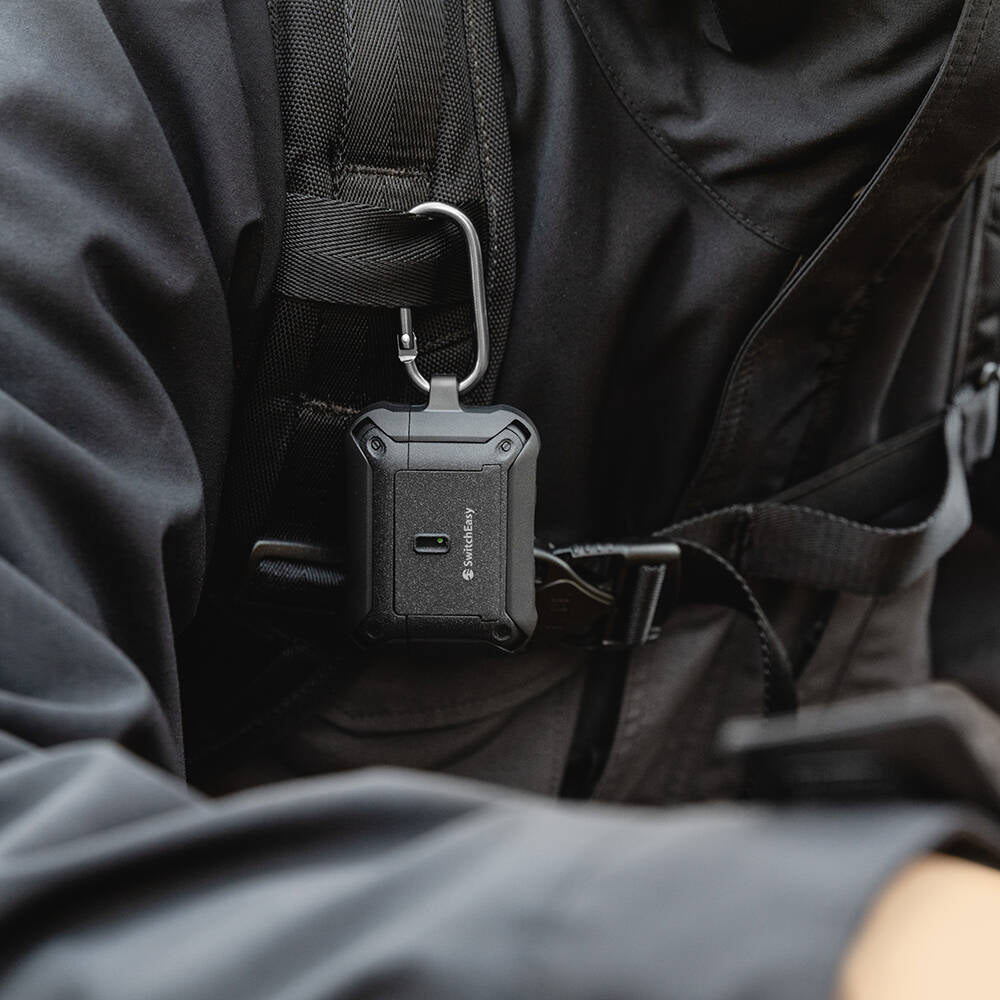 Apple Airpods Pro 2 Kılıf Askılı Sağlam Tasarımlı Lisanslı Switcheasy Guardian Kapak Gri