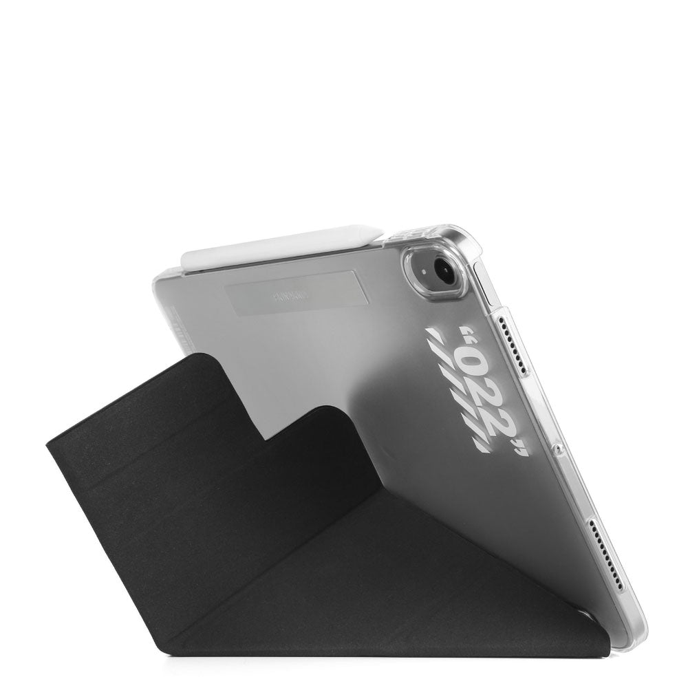 Apple iPad Air 11 2024 Kılıf SkinArma Kalemlikli Arkası Şeffaf Standlı Magnetik Taihi Sora Kılıf Mavi