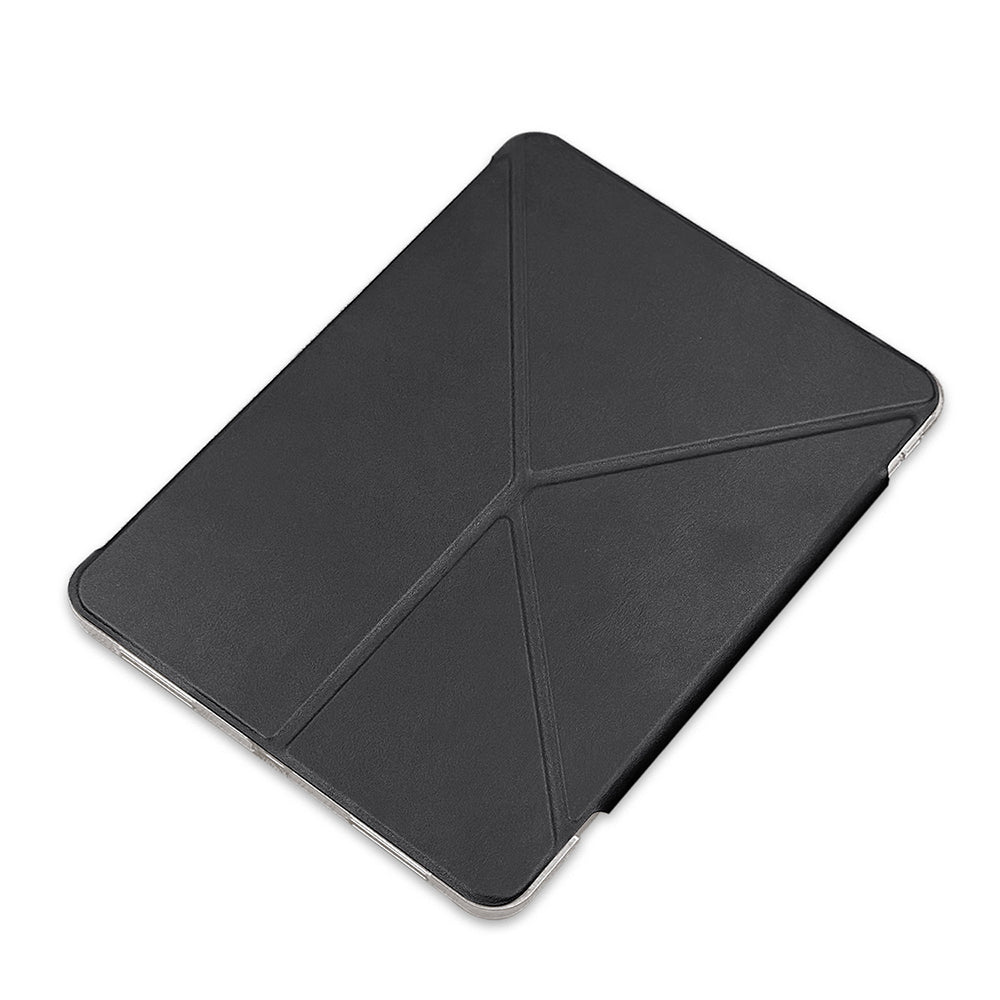 Apple iPad Air 11 2024 Raptic Clear Folio Airbagli Şeffaf Kapaklı Katlanabilir Standlı Kılıf Lacivert