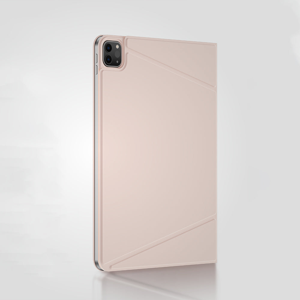 Apple iPad Air 11 2025 M3 Amazingthing Matte Pro Mag Folio Katlanabilir Magnetik Standlı Kılıf Pembe