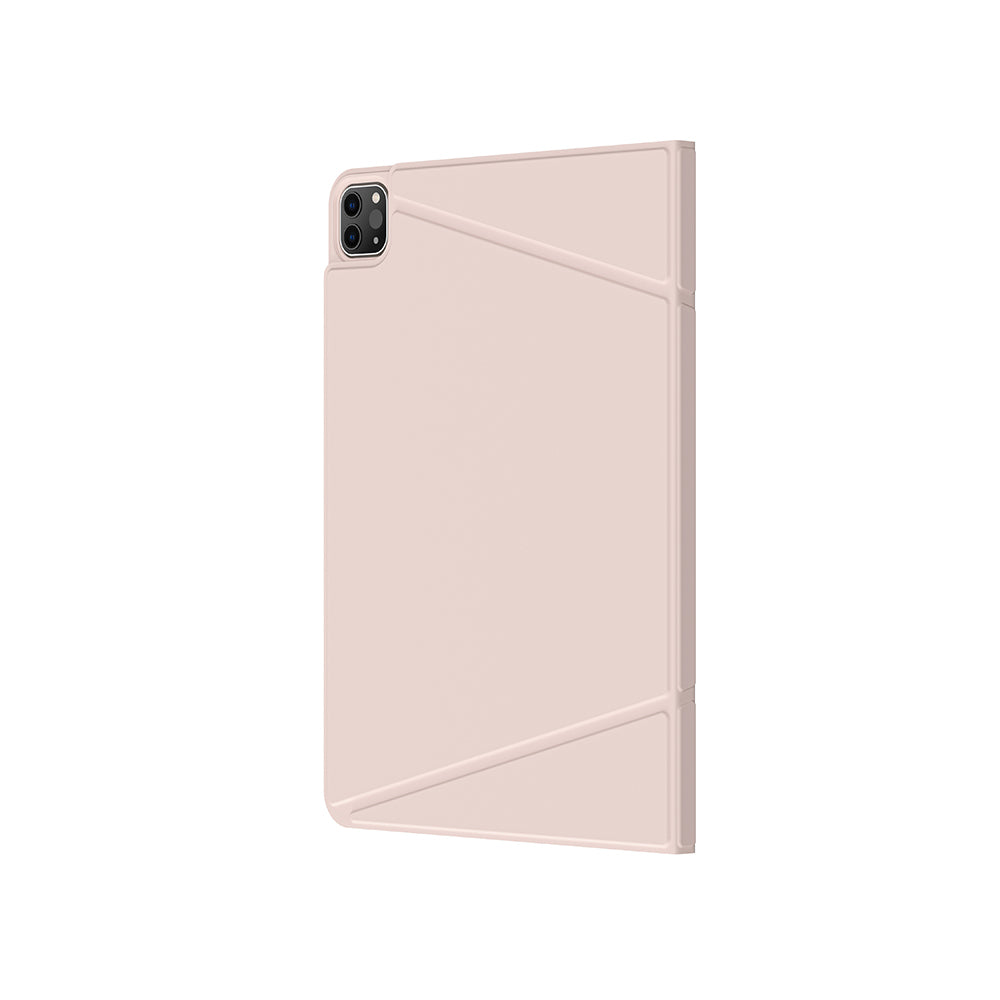Apple iPad Air 11 2025 M3 Amazingthing Matte Pro Mag Folio Katlanabilir Magnetik Standlı Kılıf Pembe