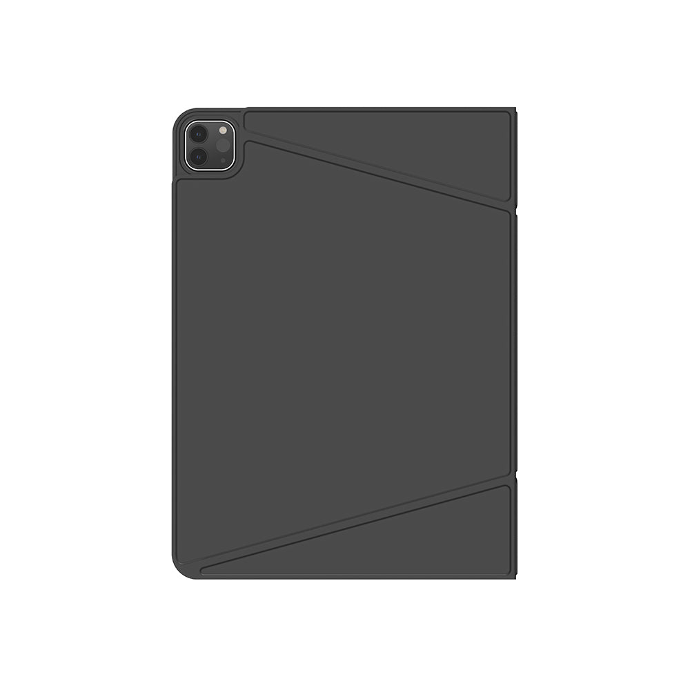Apple iPad Air 11 2025 M3 Amazingthing Matte Pro Mag Folio Katlanabilir Magnetik Standlı Kılıf Siyah