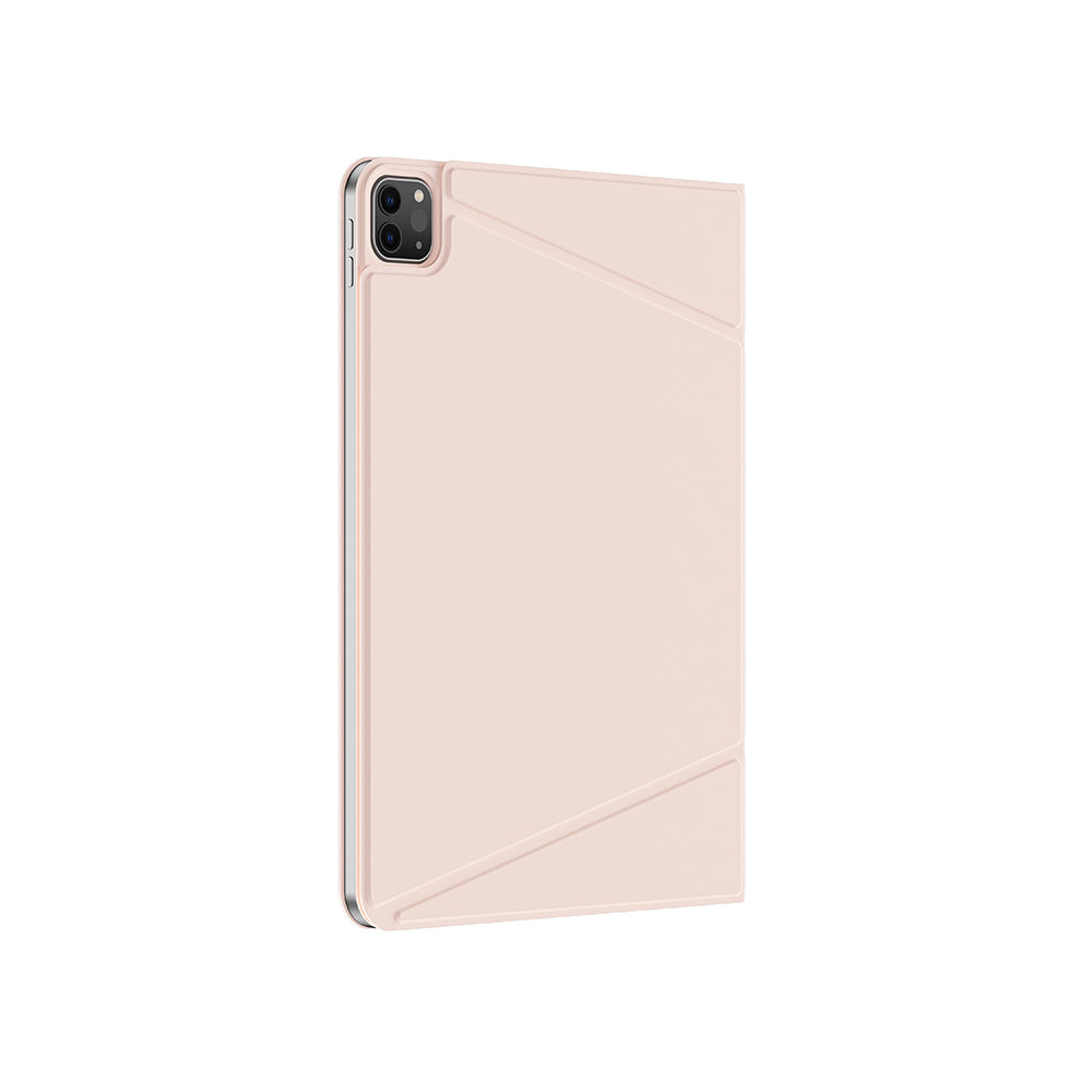 Apple iPad Air 11 2025 M3 Amazingthing Matte Pro Mag Folio Katlanabilir Magnetik Standlı Kılıf Pembe