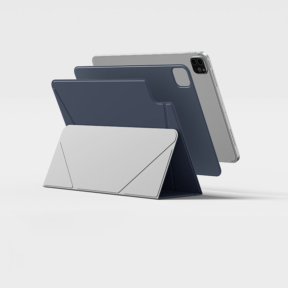 Apple iPad Air 11 2025 M3 Amazingthing Matte Pro Mag Folio Katlanabilir Magnetik Standlı Kılıf Pembe