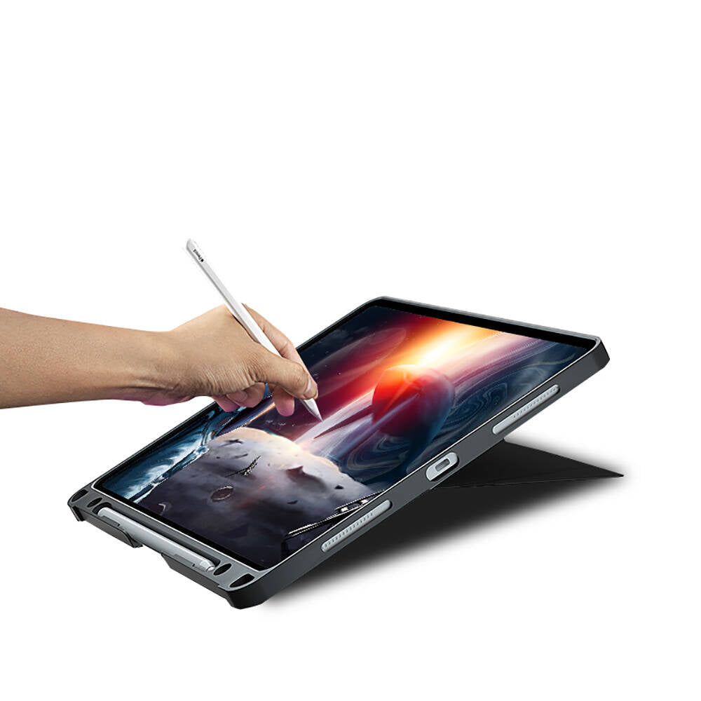 Apple iPad Air 13 2024 Wiwu Mag Touch Klavyeli Standlı Kılıf Siyah