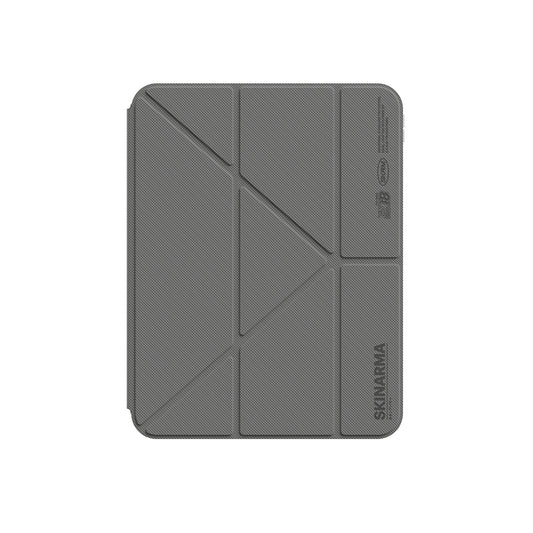 Apple iPad Pro 11 2024 Kılıf Skinarma Kalemlikli Arkası Şeffaf Standlı Magnetik Zeta Kılıf