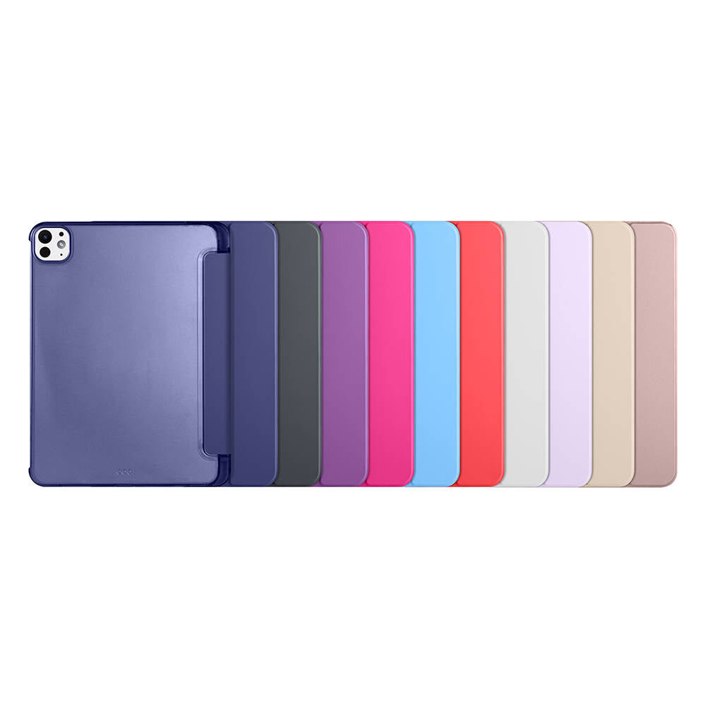 Apple iPad Pro 11 2025 M5 Zore Smart Cover Kalem Bölmeli Standlı 1-1 Kılıf Lacivert