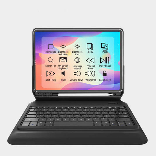 Apple iPad Pro 11 Wiwu Keyboard Folio Kablosuz Klavyeli Kılıf Siyah