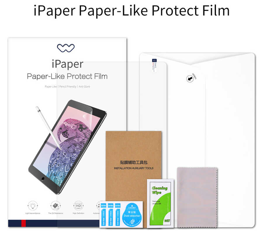 Apple iPad Pro 12.9 2022 M2 Kağıt Hisli Wiwu iPaper Like Tablet Ekran Koruyucu