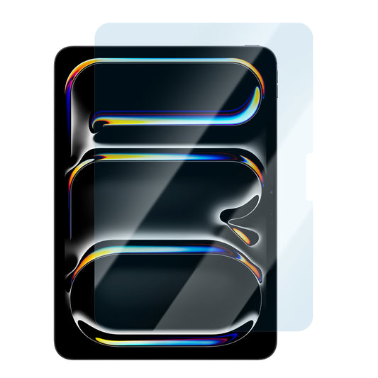 Apple iPad Pro 13 2025 M5 CaseWorld Eyesafe Mavi Işık Teknolojili Temperli Cam Ekran Koruyucu + Uygulama Aparatı Şeffaf