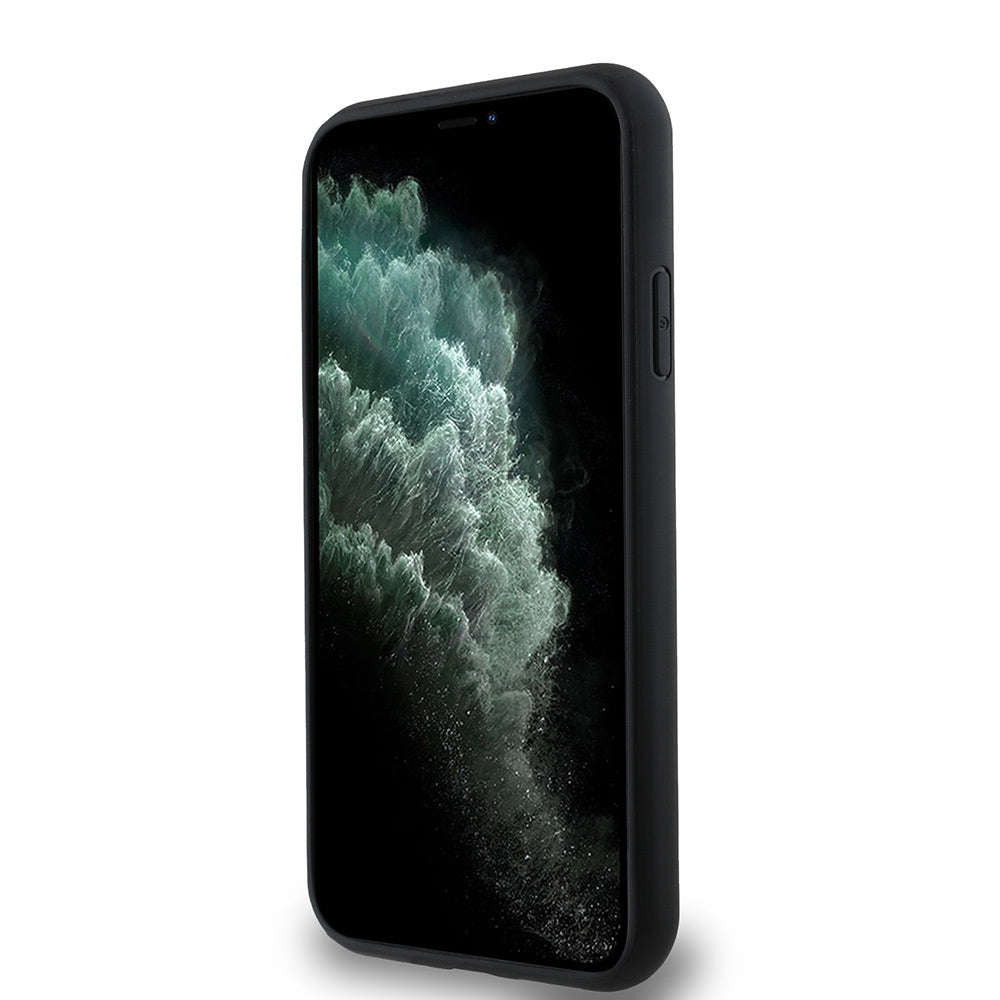 Apple iPhone 11 Kılıf Guess Orjinal Lisanslı M-safe Şarj Özellikli Small 4G Classic Kapak Kahverengi
