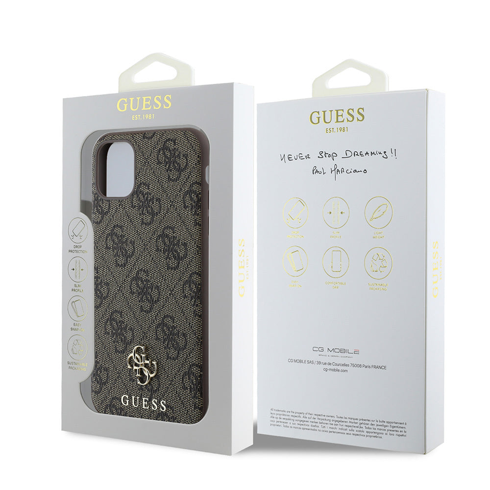 Apple iPhone 11 Kılıf Guess Orjinal Lisanslı M-safe Şarj Özellikli Small 4G Classic Kapak Siyah