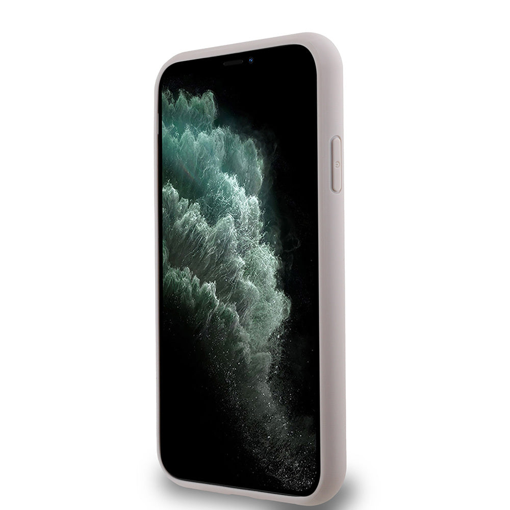 Apple iPhone 11 Kılıf Guess Orjinal Lisanslı M-safe Şarj Özellikli Small 4G Classic Kapak Siyah