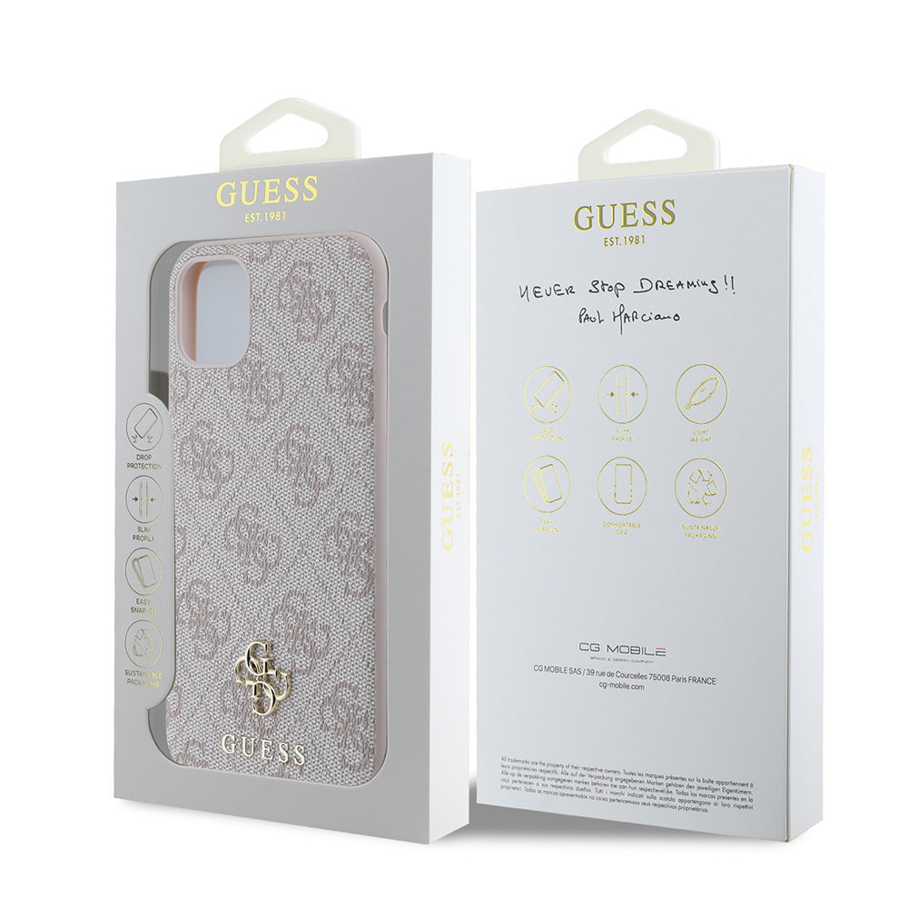 Apple iPhone 11 Kılıf Guess Orjinal Lisanslı M-safe Şarj Özellikli Small 4G Classic Kapak Siyah