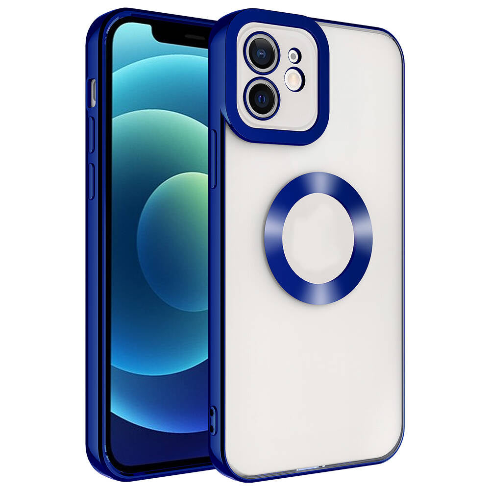 Apple iPhone 11 Kılıf Kamera Korumalı Logo Gösteren Zore Omega Kapak