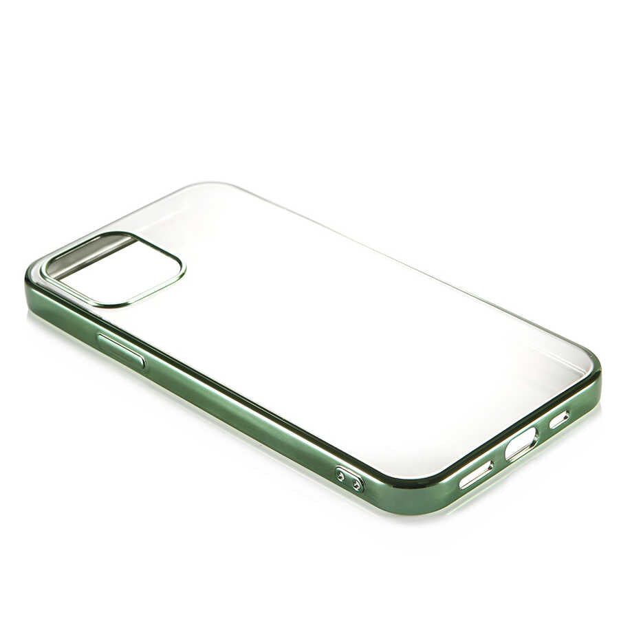 Apple iPhone 12 Benks Magic Glitz Ultra-Thin Transparent Protective Soft Kapak Gold