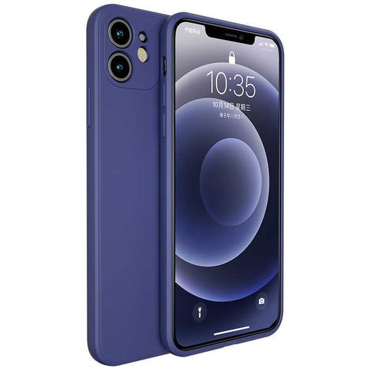 Apple iPhone 12 Kılıf Benks Painting TPU Kapak Lacivert