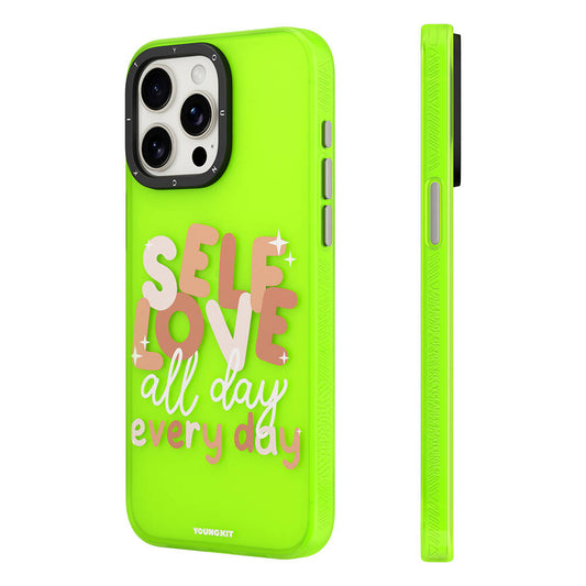 Apple iPhone 12 Kılıf Bethany Green Tasarımlı Youngkit Sweet Language Kapak Pembe