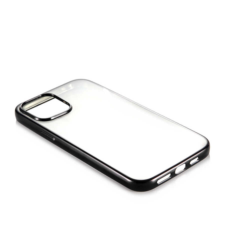 Apple iPhone 12 Mini Benks Magic Glitz Ultra-Thin Transparent Protective Soft Kapak Mor