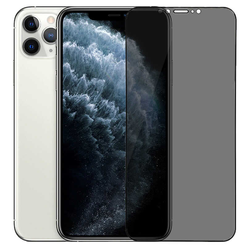 Apple iPhone 12 Pro Max Go Des Privacy Ekran Koruyucu Siyah