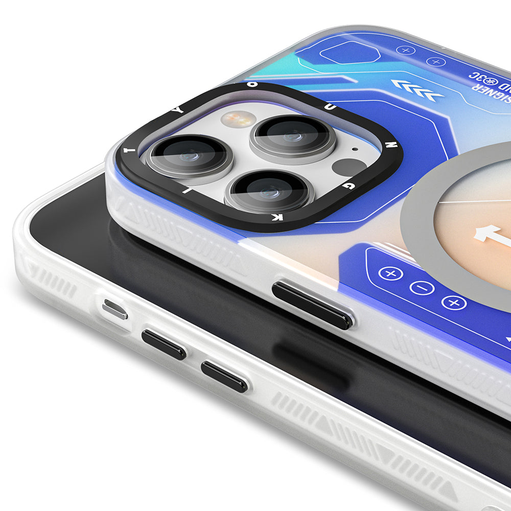 Apple iPhone 12 Pro Max Kılıf M-safe Şarj Özellikli YoungKit Metaverse Serisi Kapak Turuncu