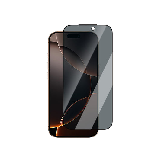 Apple iPhone 13 CaseWorld Applicator Serisi 2.5D Eyesafe Mavi Işık Teknolojili 0.33mm Privacy Temperli Cam Ekran Koruyucu + Uygulama Aparatı Siyah