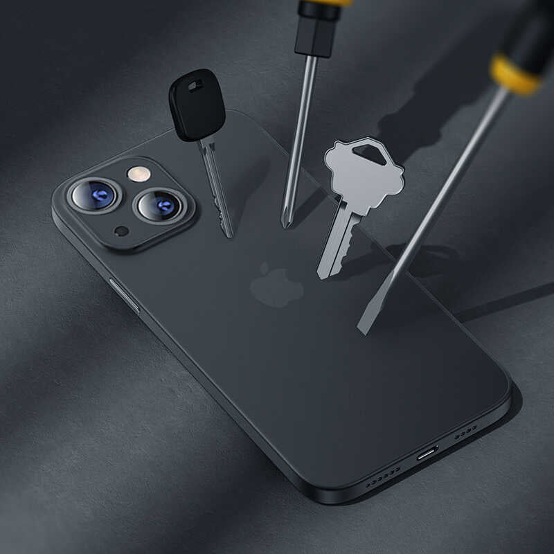 Apple iPhone 13 Kılıf Benks Lollipop Protective Kapak Transparan Siyah