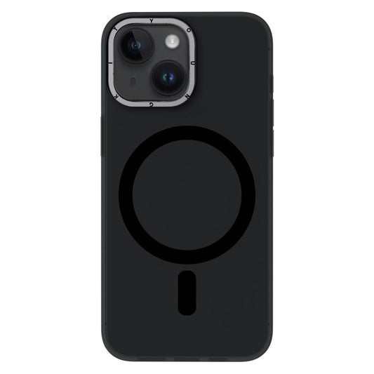 Apple iPhone 13 Kılıf M-safe Şarj Özellikli Youngkit Hidden Sand Serisi Kapak Siyah