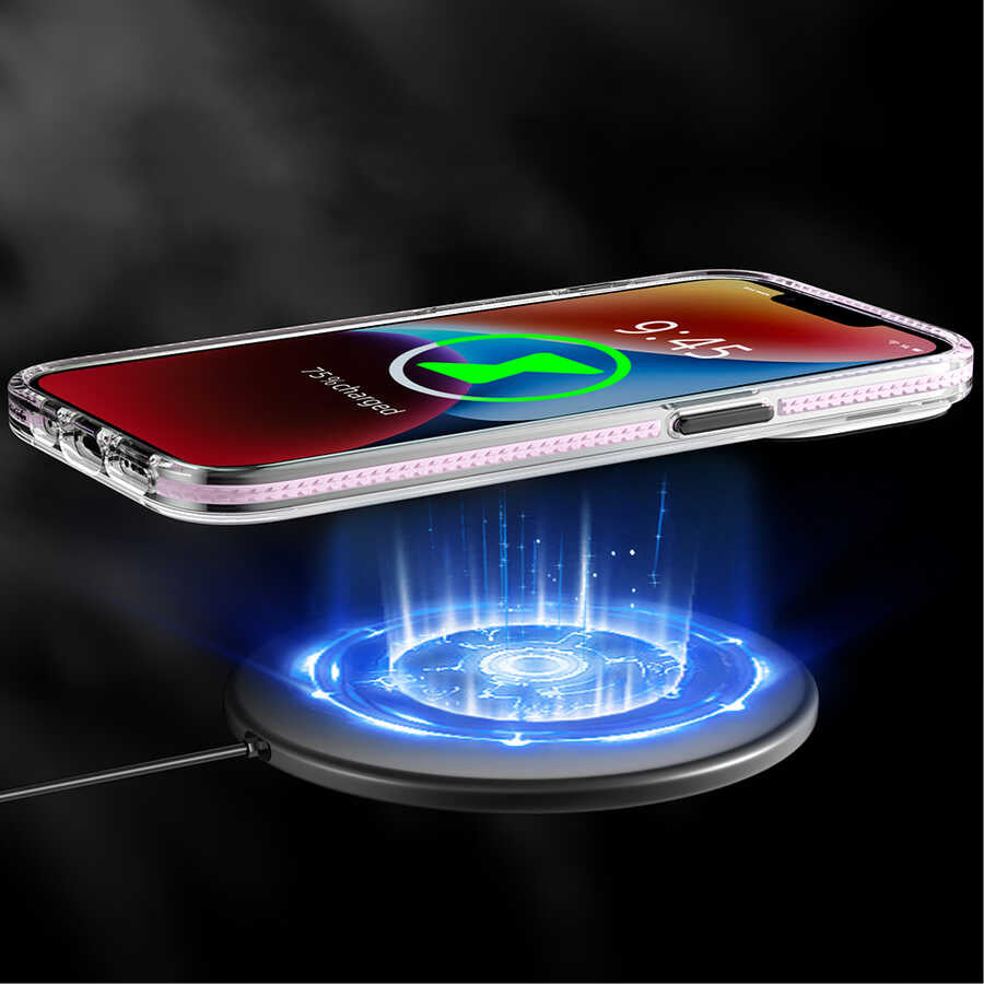 Apple iPhone 13 Kılıf M-safe Şarj Özellikli Youngkit Jane Sand Serisi Kapak Siyah