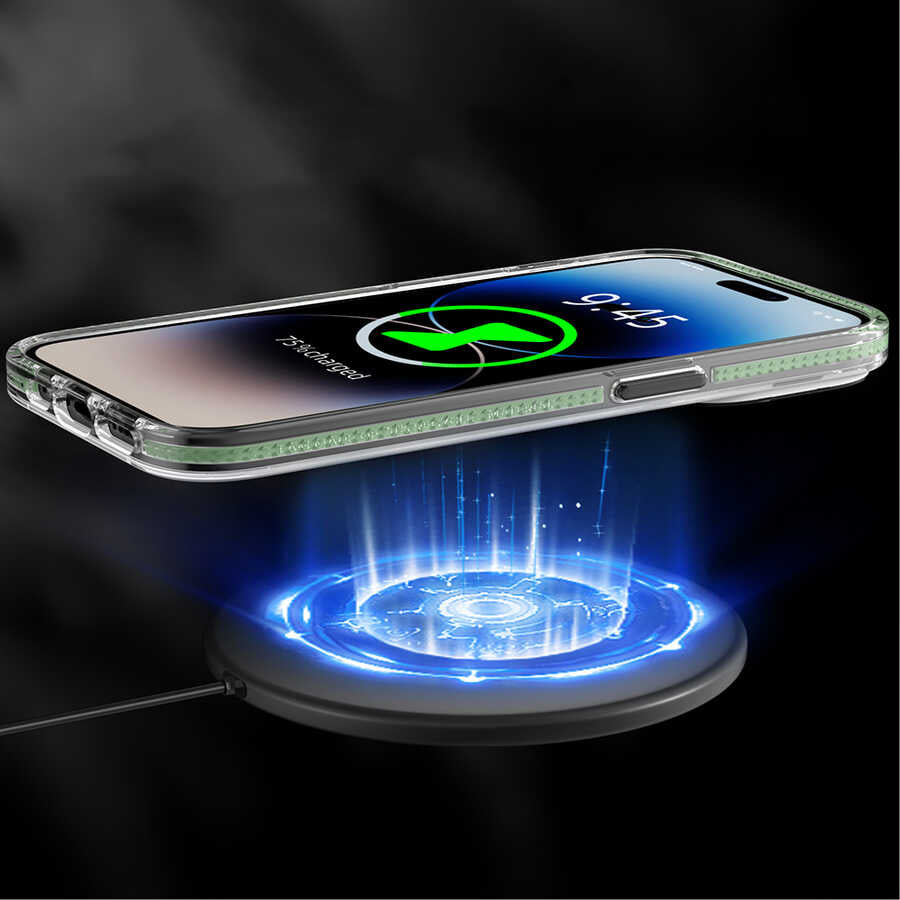 Apple iPhone 13 Kılıf M-safe Şarj Özellikli YoungKit Kamuflaj Serisi Kapak Siyah
