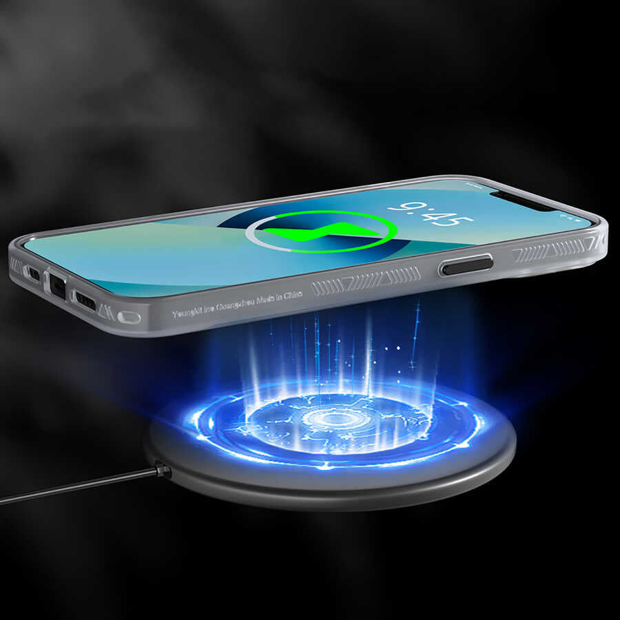 Apple iPhone 13 Kılıf M-safe Şarj Özellikli YoungKit Technology Serisi Kapak Kırmızı