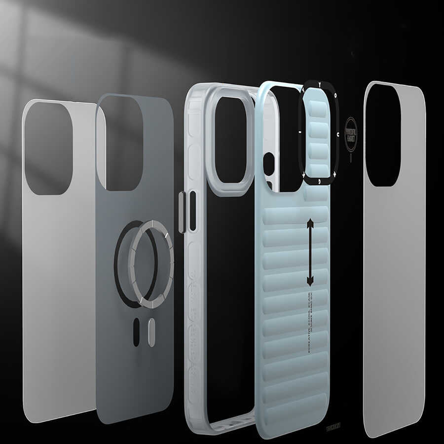 Apple iPhone 13 Kılıf YoungKit Plain Coloured Serisi Kapak Gümüş