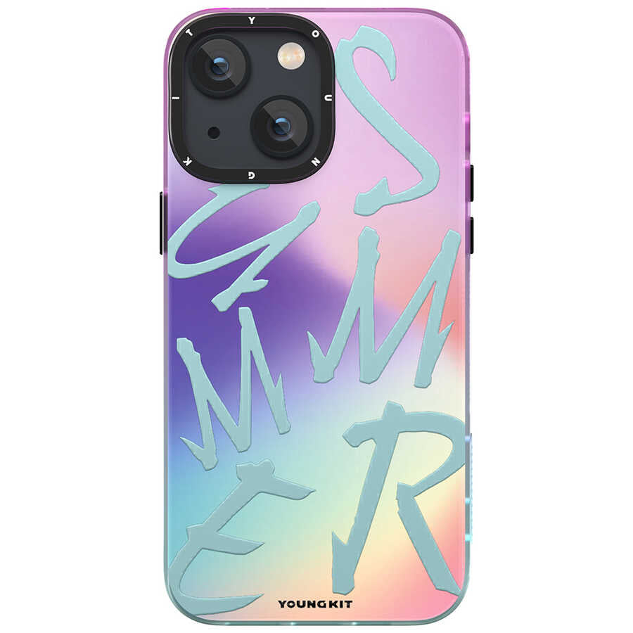 Apple iPhone 13 Kılıf YoungKit Summer Serisi Kapak Mor