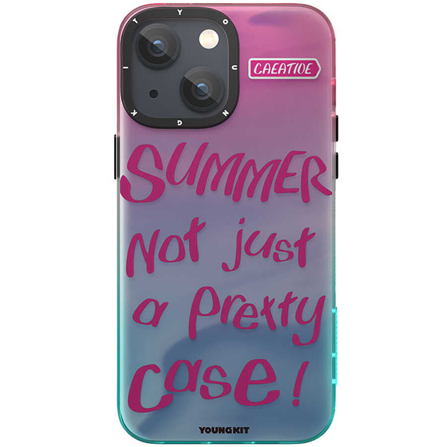 Apple iPhone 13 Kılıf YoungKit Summer Serisi Kapak Mor