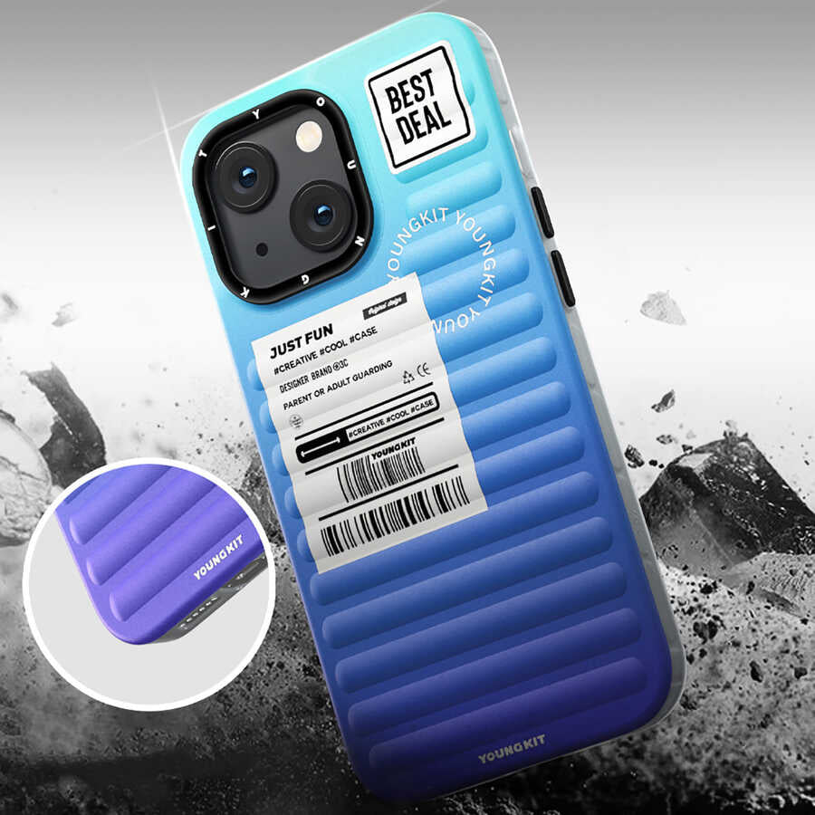 Apple iPhone 13 Kılıf YoungKit The Secret Color Serisi Kapak Yeşil