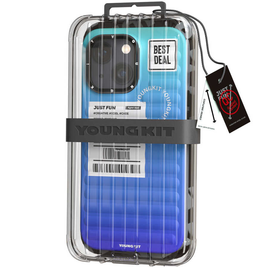 Apple iPhone 13 Kılıf YoungKit The Secret Color Serisi Kapak Yeşil