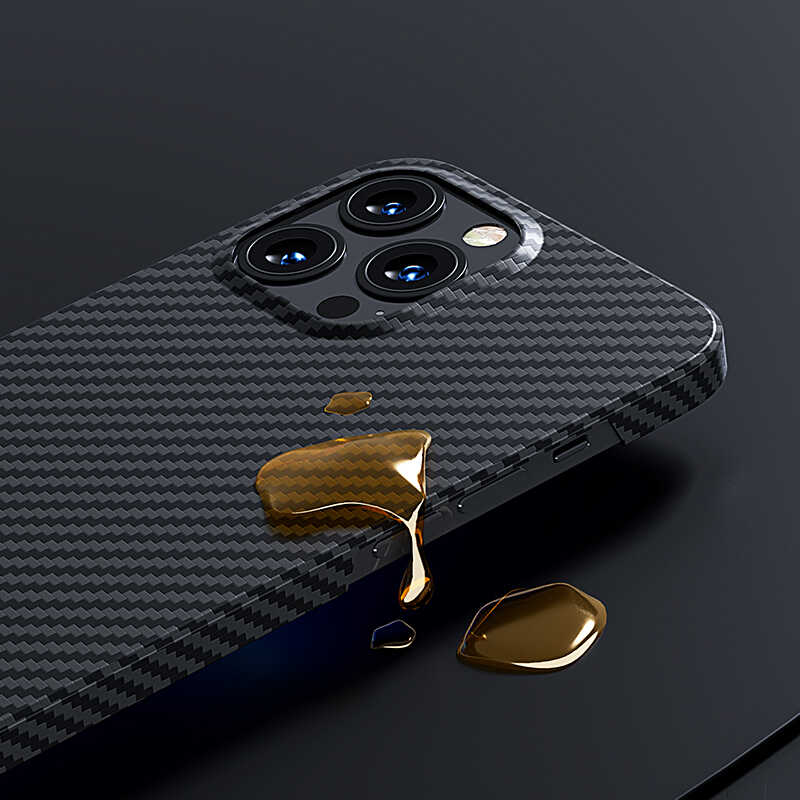 Apple iPhone 13 Pro Kılıf Benks Aramid Fiber Kapak Siyah