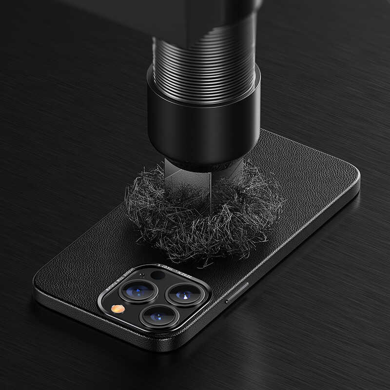 Apple iPhone 13 Pro Kılıf Benks Magnetic Hakiki Deri Kılıf Kahverengi