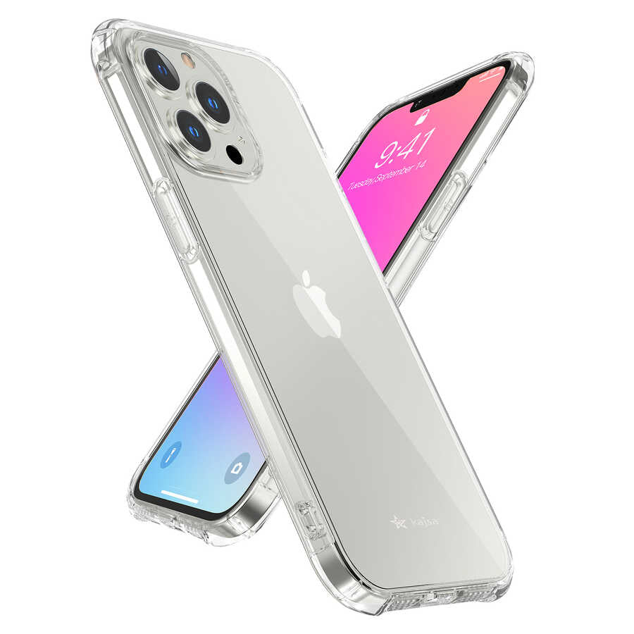 Apple iPhone 13 Pro Kılıf Kajsa Transparent Kapak Renksiz